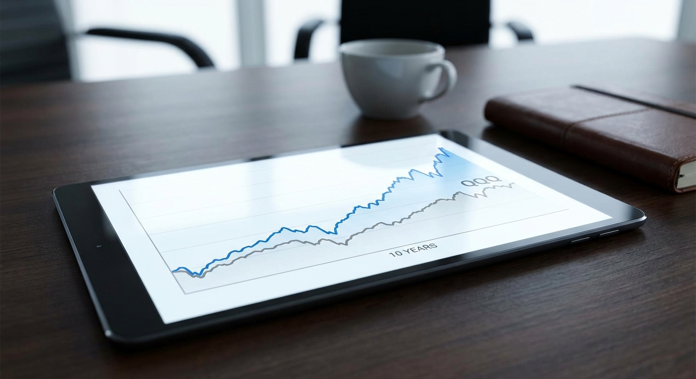 QQQ 10년 수익률 비교 그래프