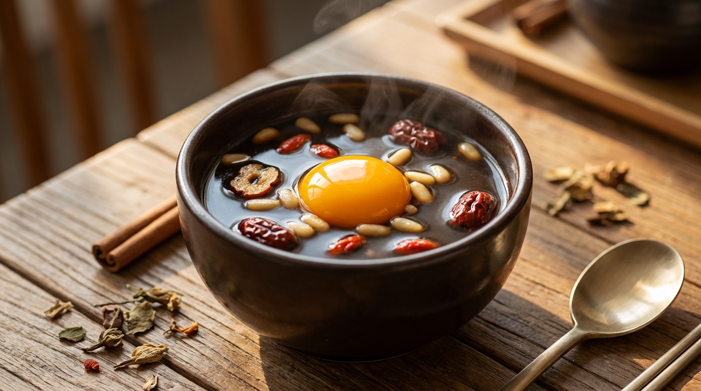 쌍화탕 위의 노른자, 그 달콤한 비밀