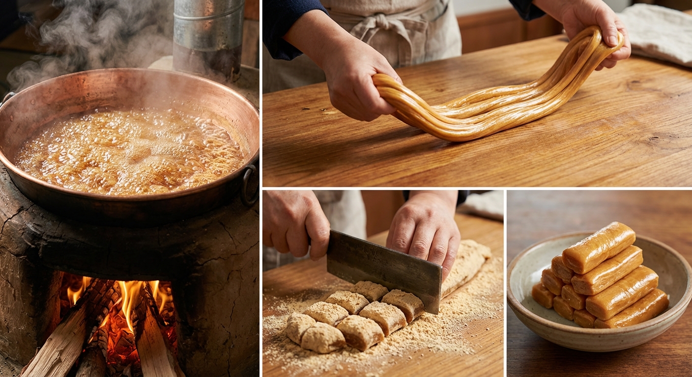 할머니의 비밀 레시피, 집에서 만드는 고소한 갱엿