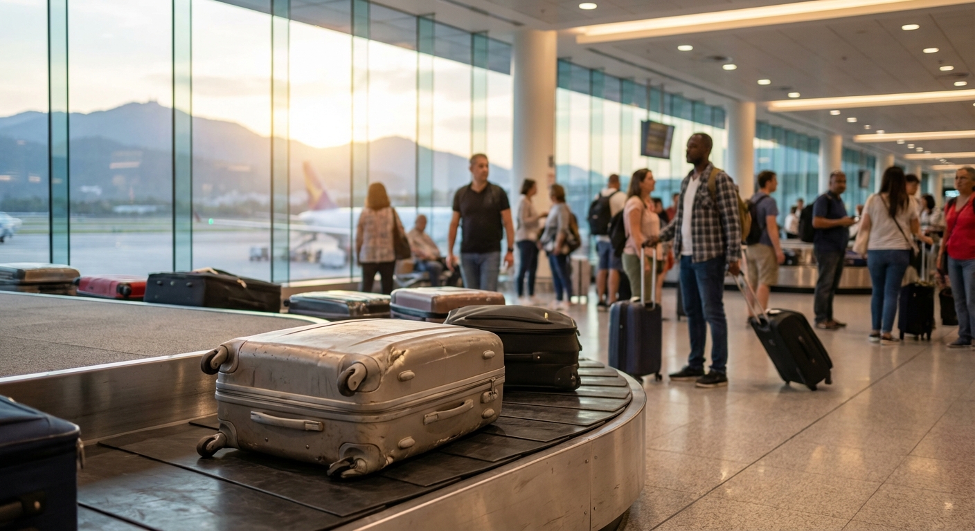 공항에서 박살난 캐리어, PC재질이었다면 괜찮았을까?