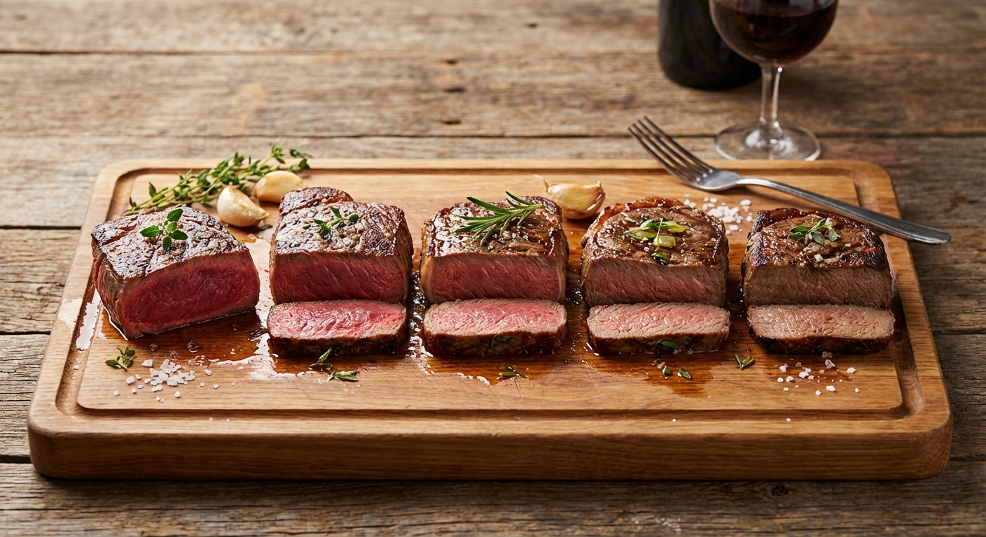 굽기 정도별 스테이크 완벽 가이드, 레어부터 웰던까지