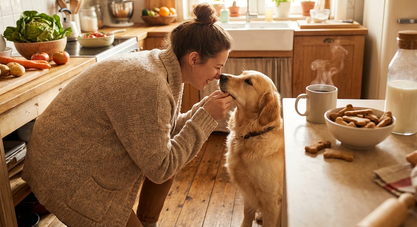 반려견과 교감하는 사람들의 모습