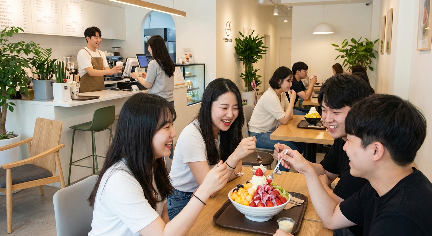 설빙 매장 현장 사진 또는 고객 인터뷰