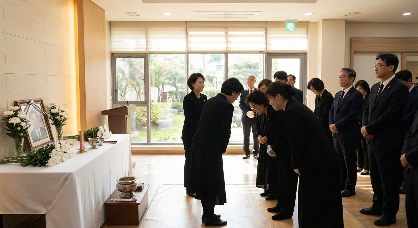 장례식장 조문 풍경