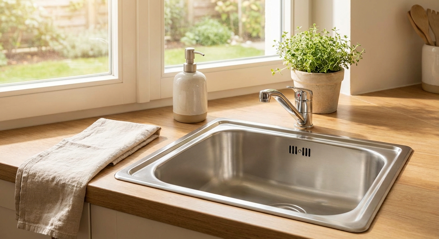 깨끗하게 관리된 싱크대