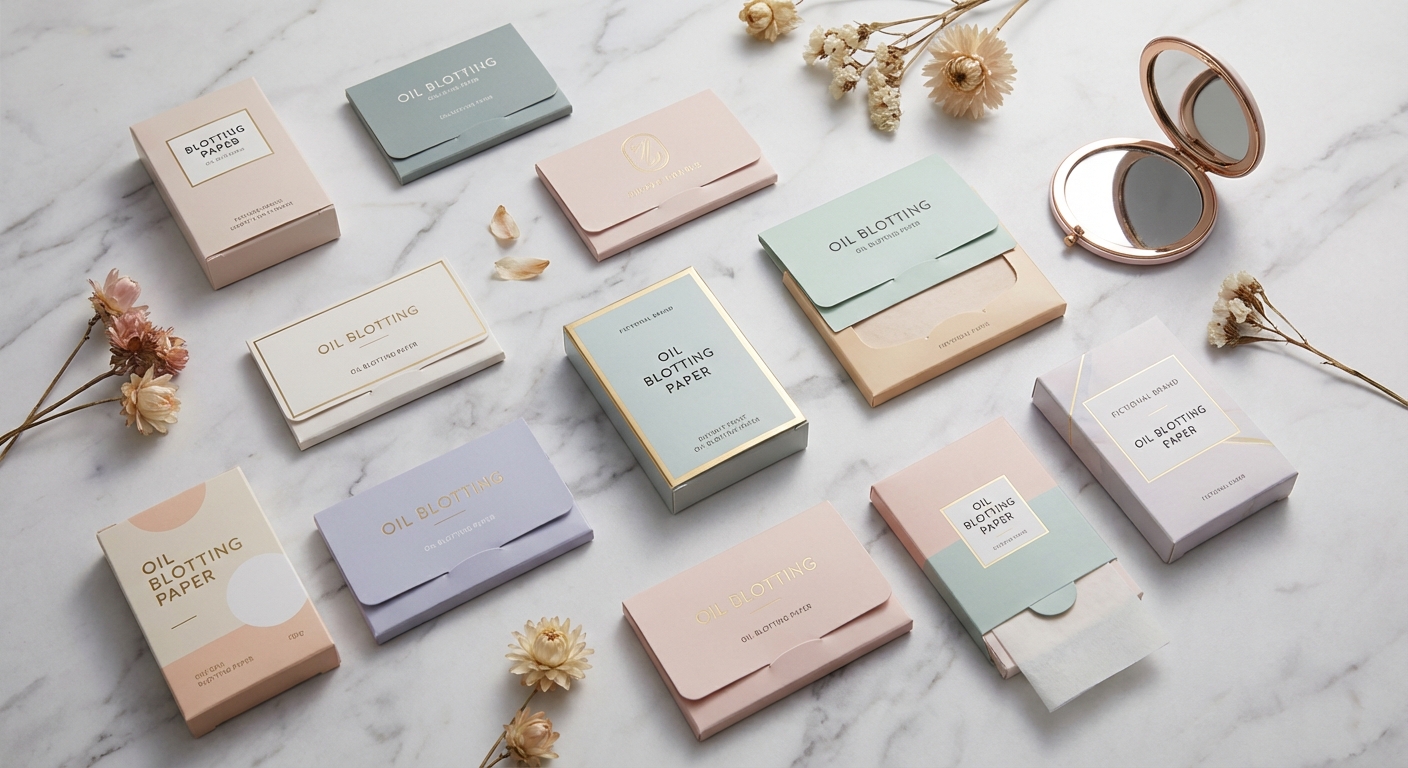 다양한 브랜드의 기름종이 제품들