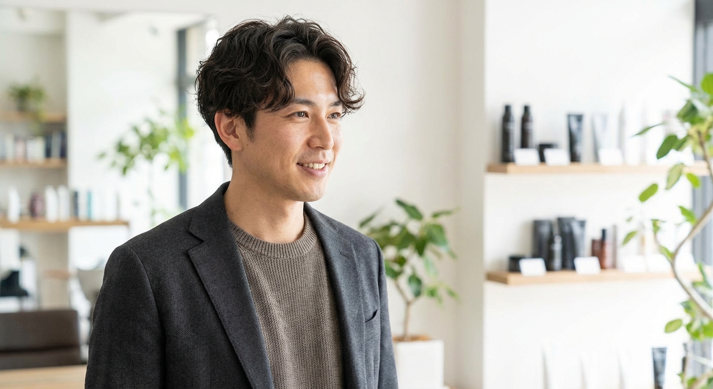 남자 머리 세팅, 가르마펌 스타일로 완성하는 법