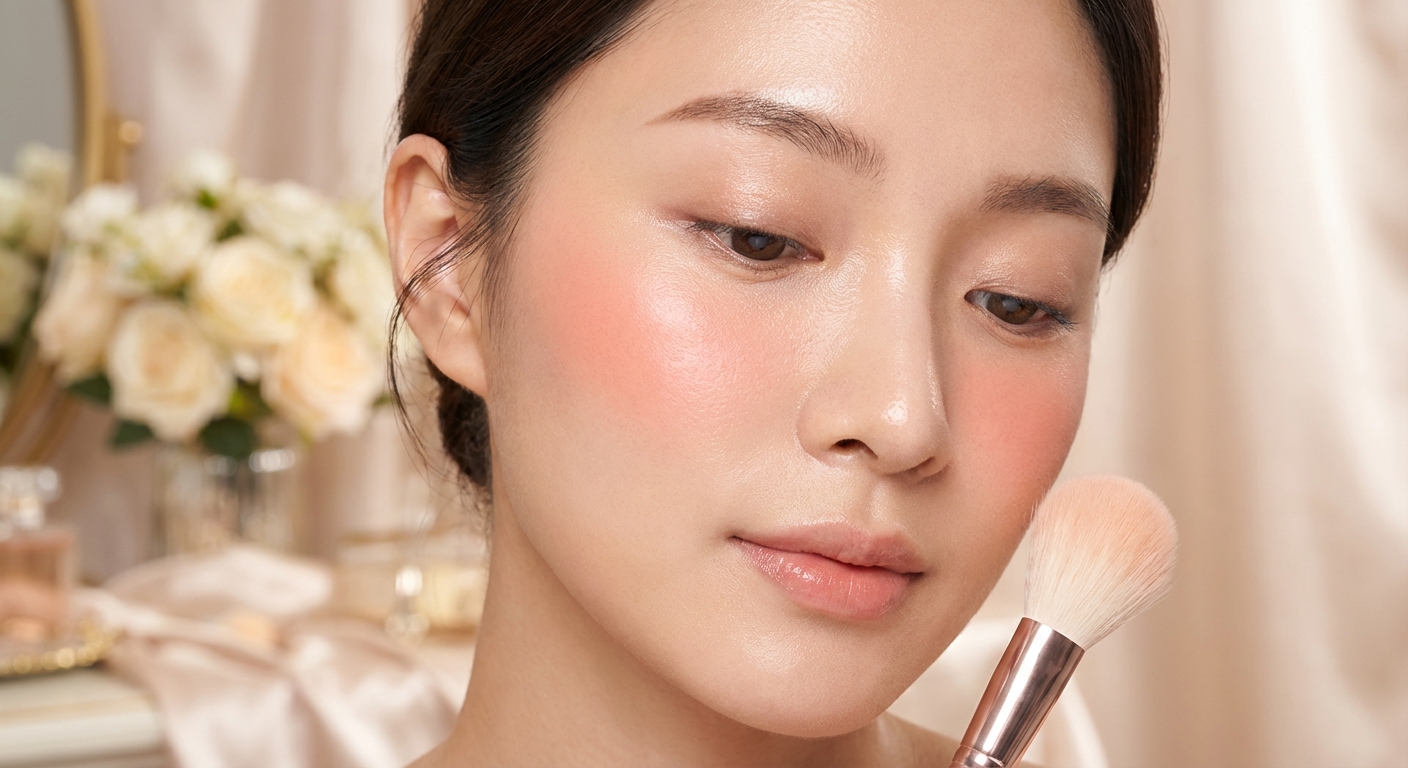 앞광대 블러셔 메이크업 디테일 컷