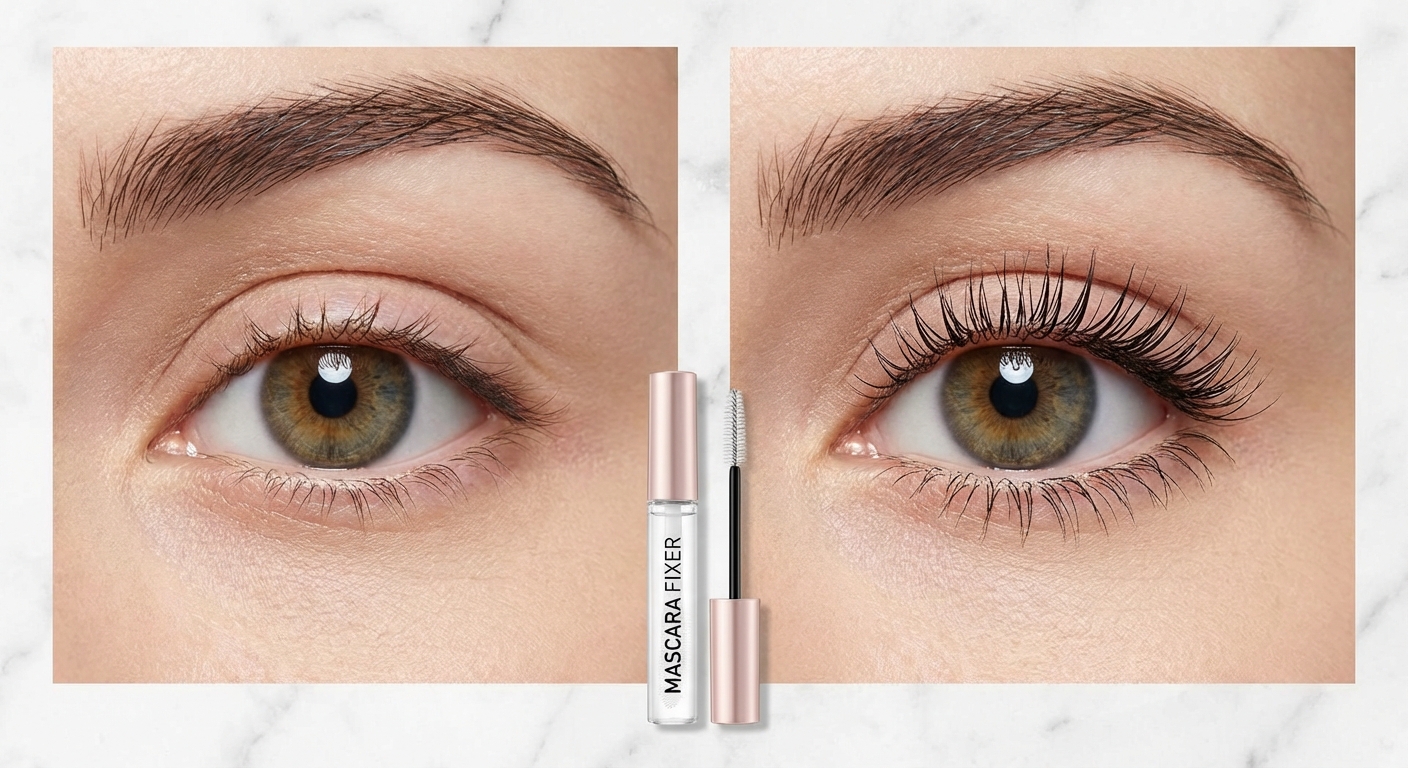 마스카라 픽서 사용법, 번짐 없는 속눈썹 메이크업 완성하는 방법