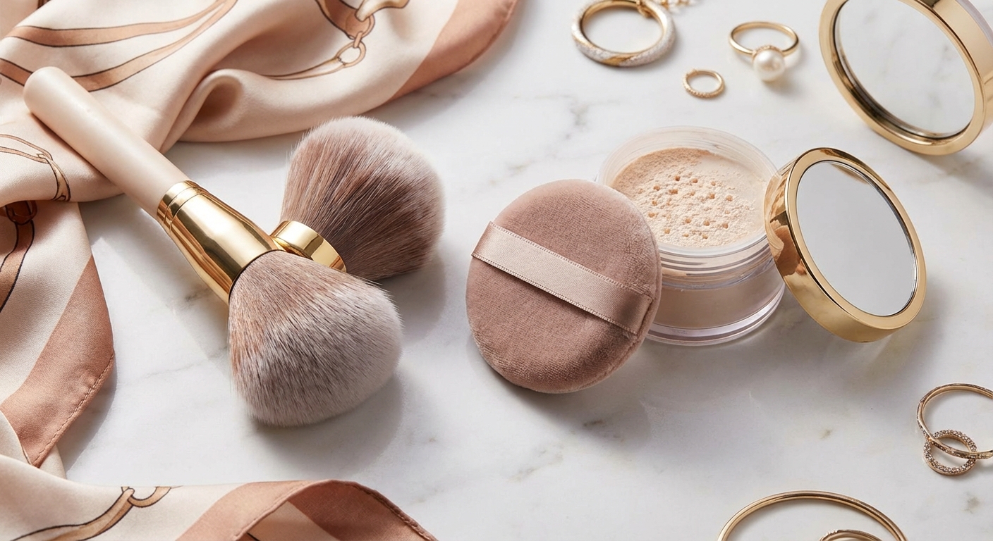 파우더 브러시와 퍼프 사용법 비교