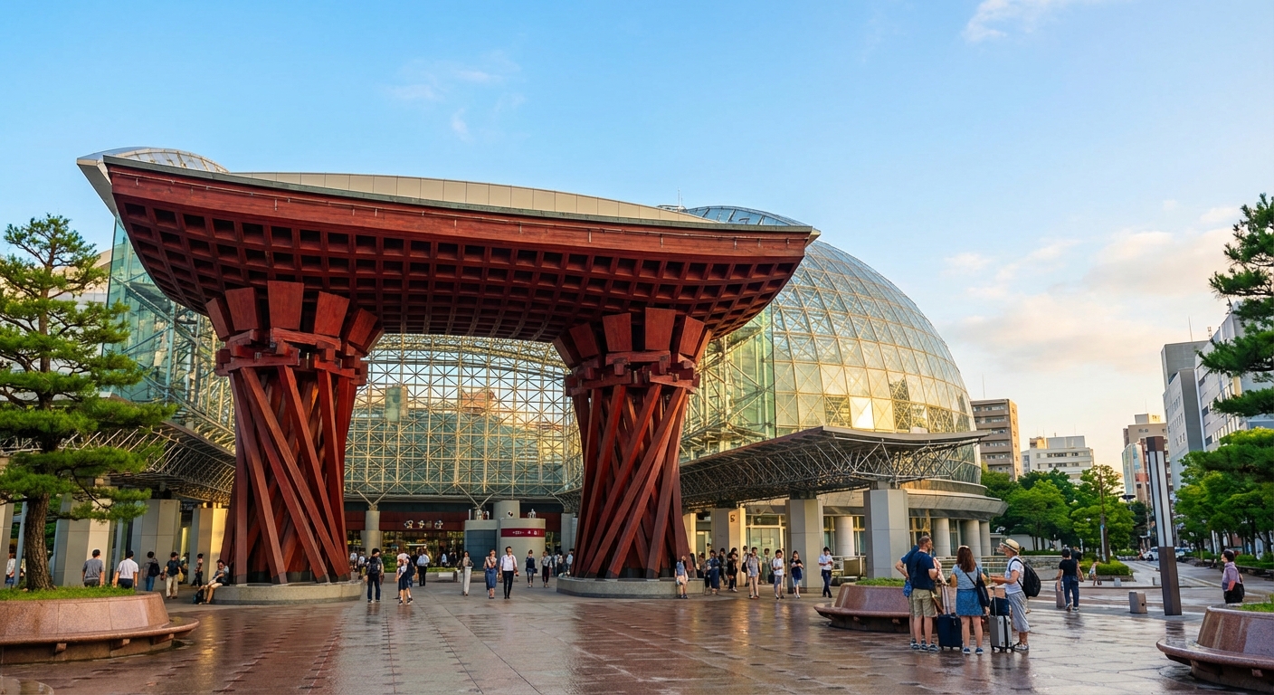 가나자와 거리 풍경, 시간이 빚어낸 일본 전통미의 향연