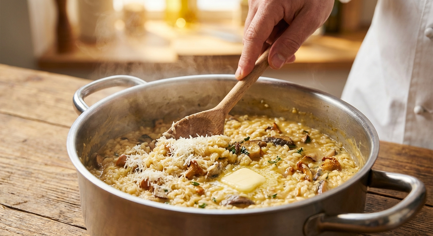 만테까레, 이탈리아 셰프들의 마법 같은 마무리 기법