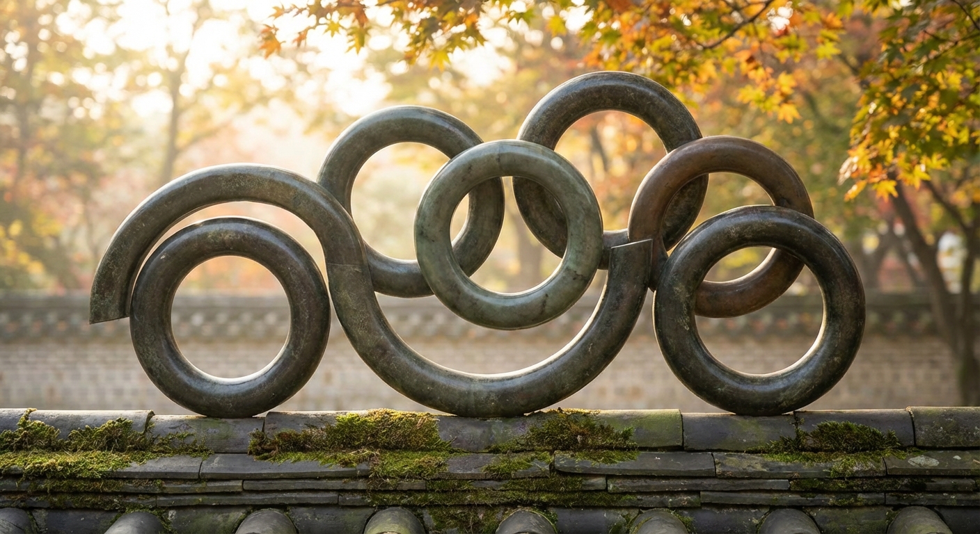 연기법을 상징하는 연결된 원들