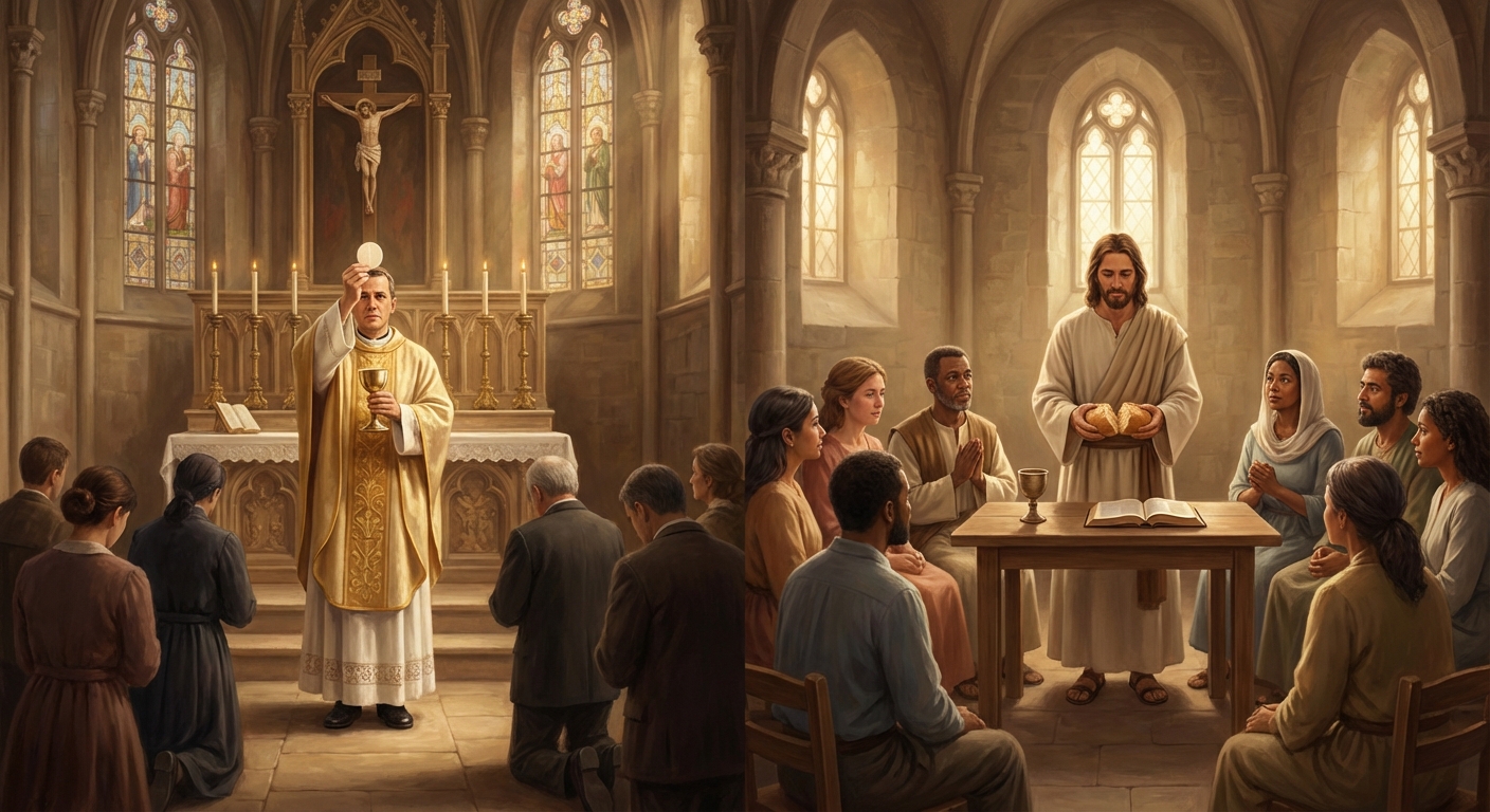 천주교 성체성사와 기독교 성찬식