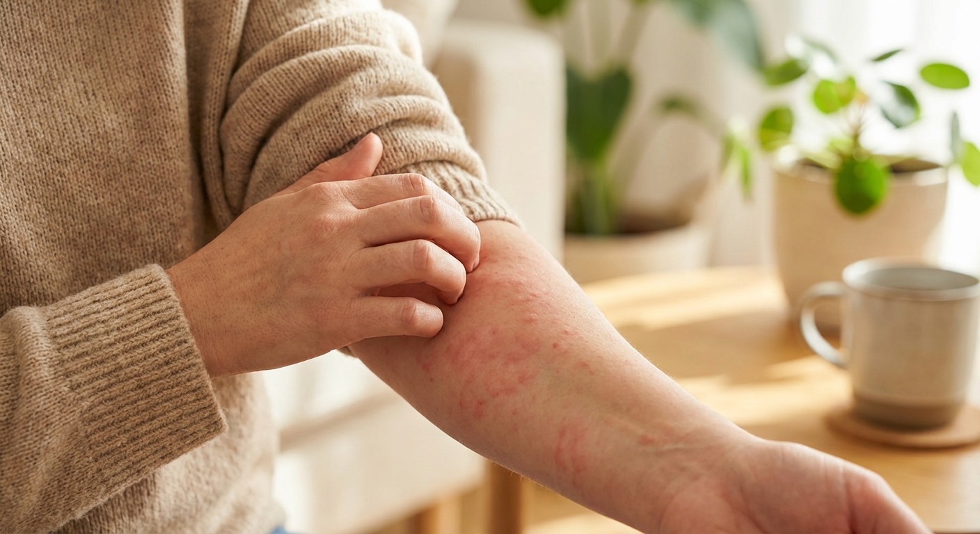 피부에 자국이 남는 증상, 피부 묘기증