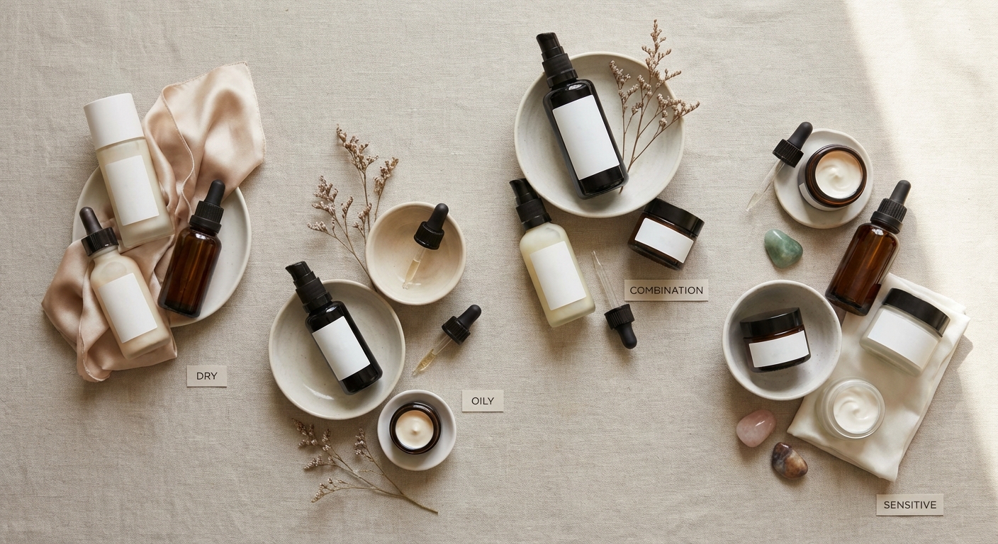 피부 타입별 케어 제품