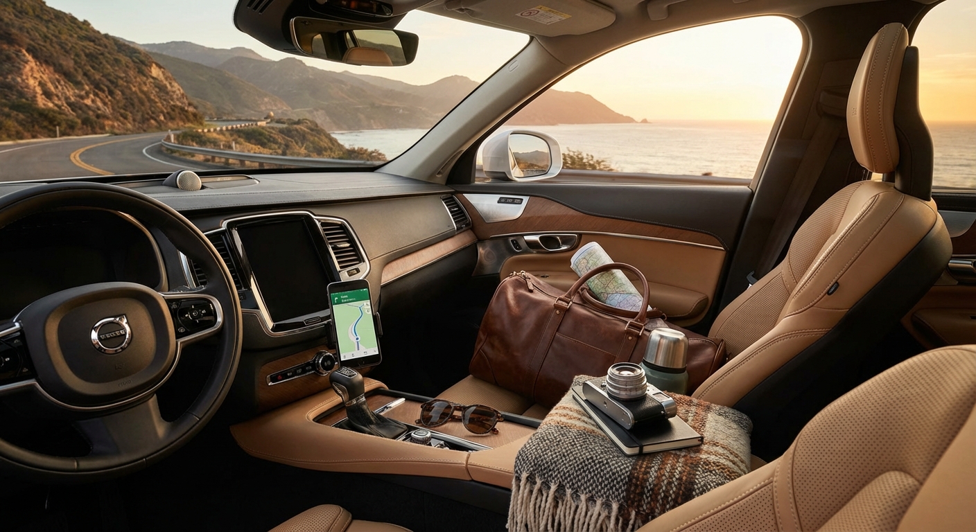 차량 내부와 드라이브 준비물