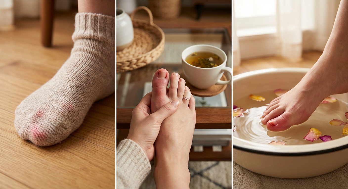 내성발톱의 단계별 진행 모습