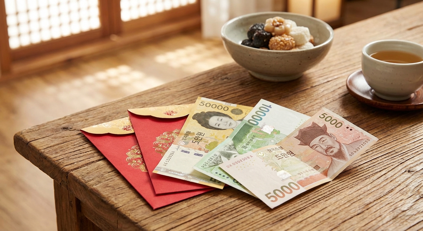 다양한 금액의 세뱃돈