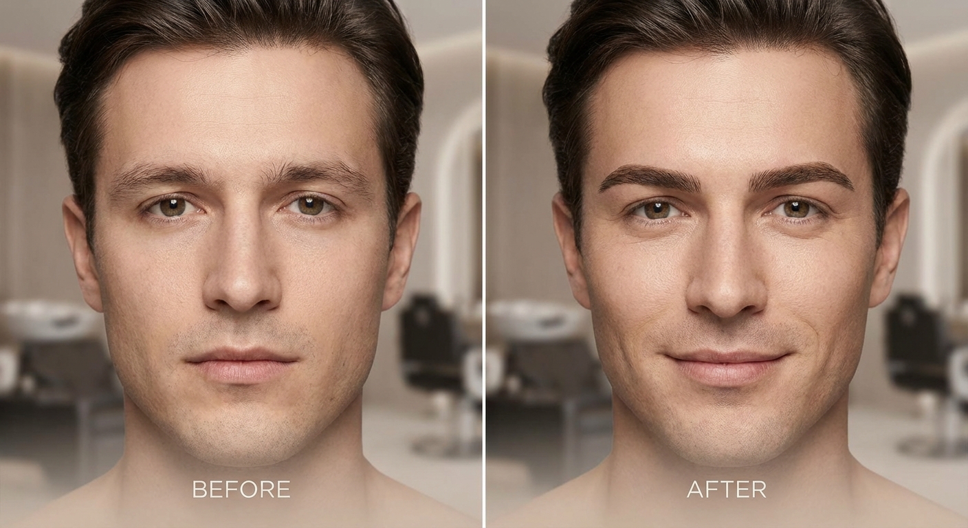 남자 눈썹 문신, 얼굴형과 이미지에 맞게 고르는 법