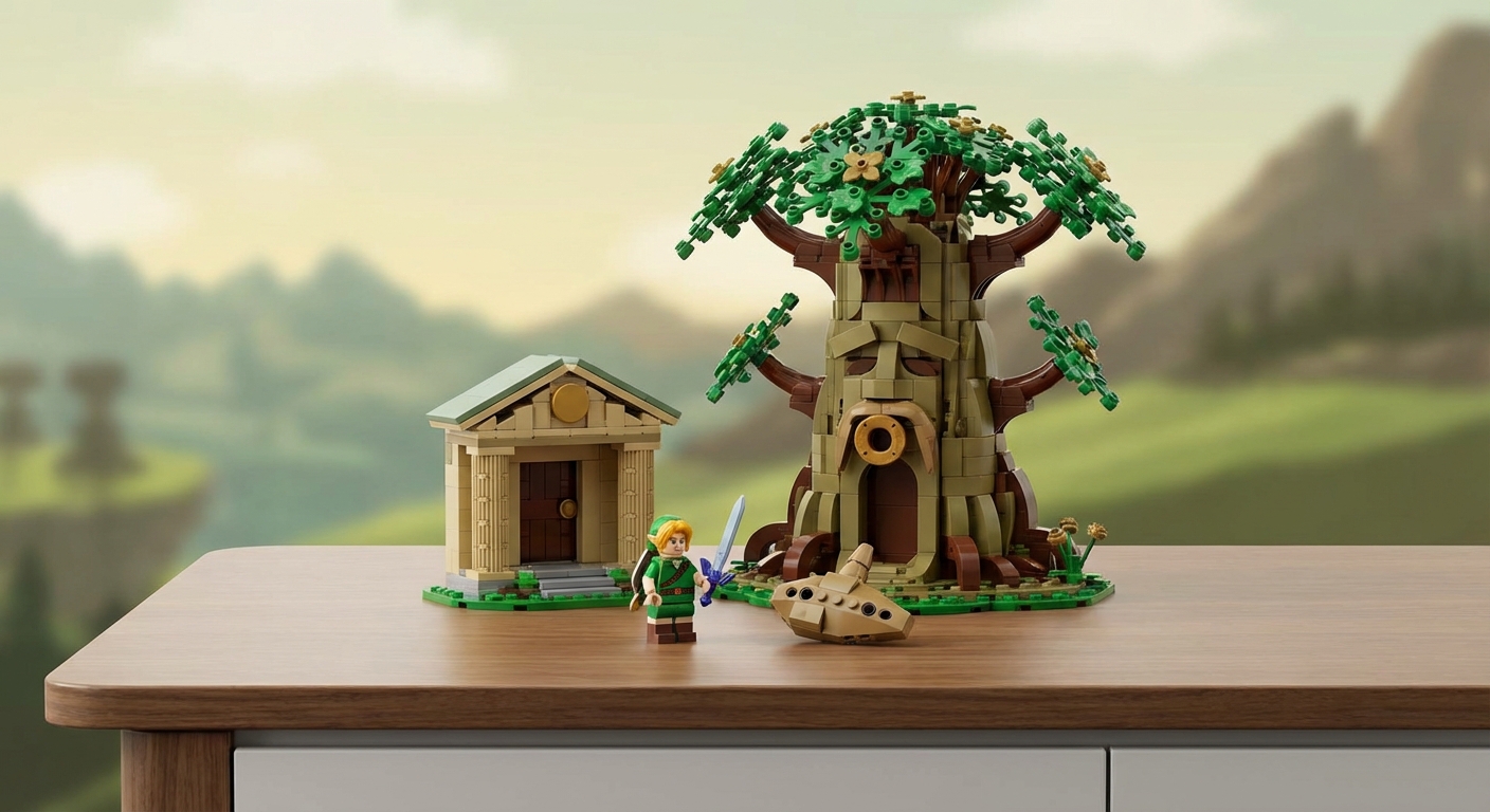 레고가 되살린 추억, '젤다의 전설: 시간의 오카리나' 세트 출시