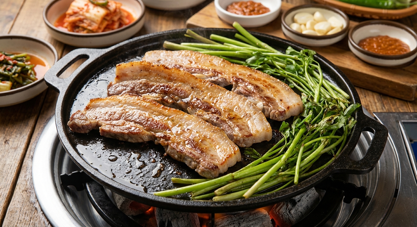 삼겹살 구울 때 미나리를 같이 먹으면 좋은 이유