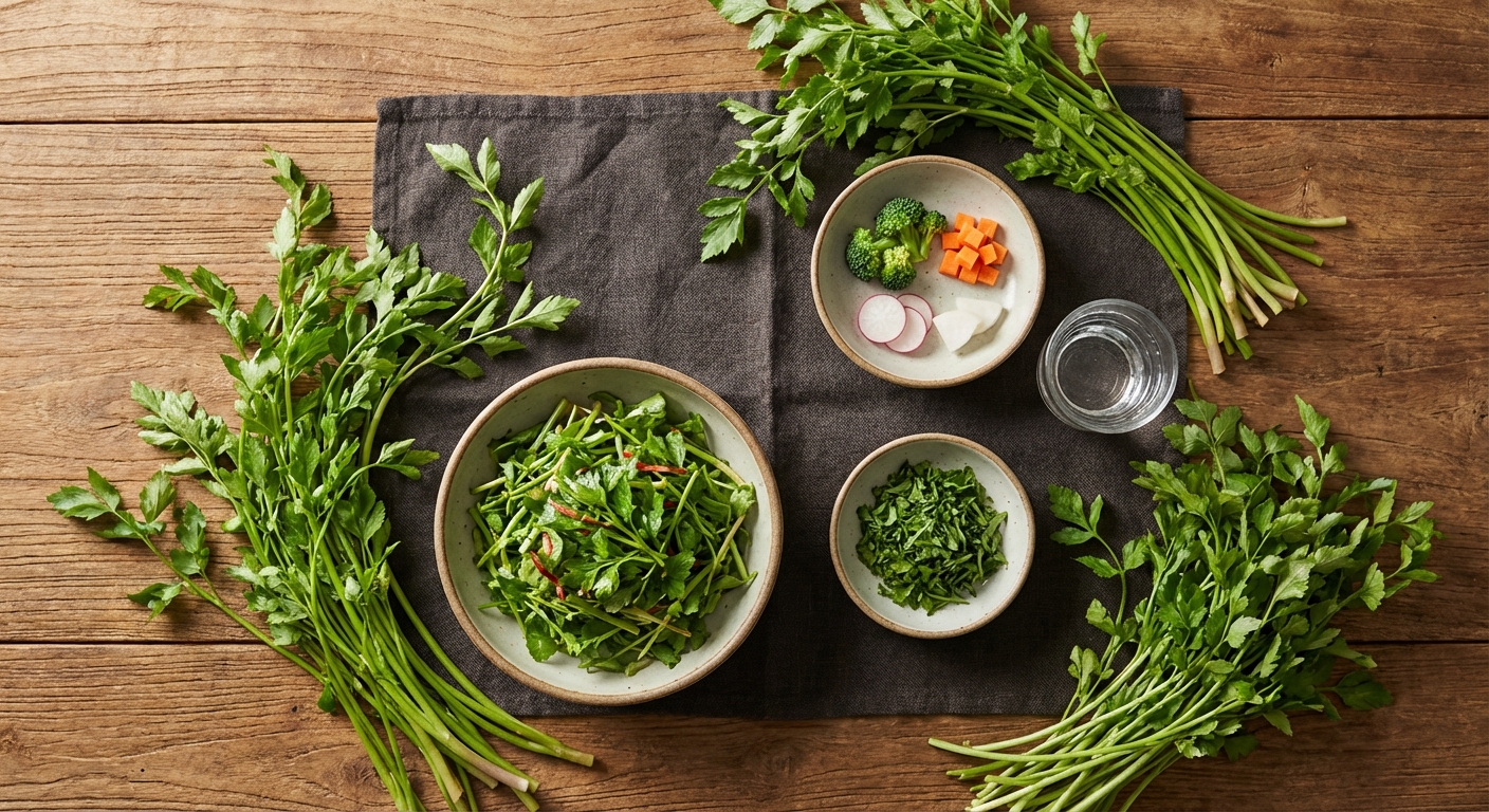 미나리의 영양 성분 표