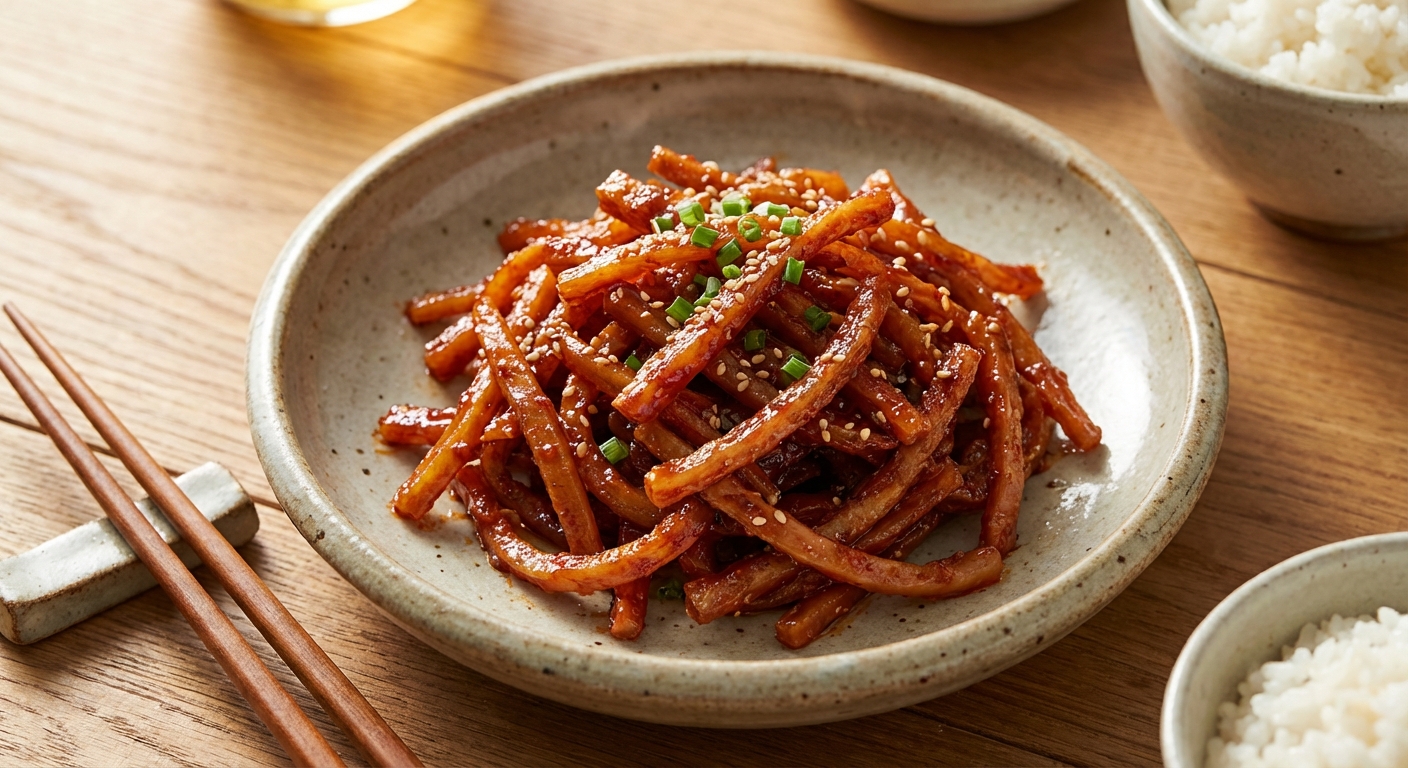 바삭하고 매콤한 진미채 볶음, 집에서 10분이면 완성