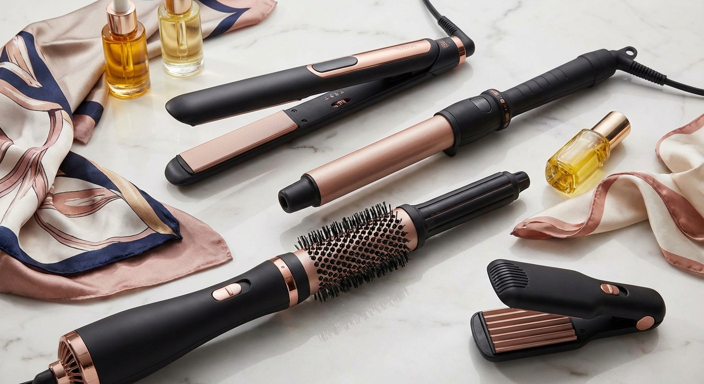 다양한 고데기 제품 비교 이미지