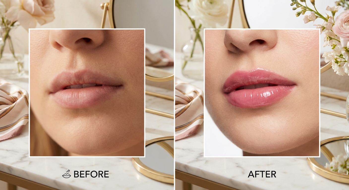 장원영 입술 비포애프터 비교