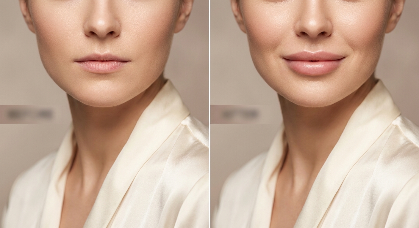 입술 필러 시술 전후 비교