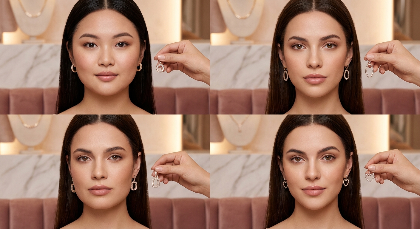 얼굴형별 귀걸이 매칭 가이드