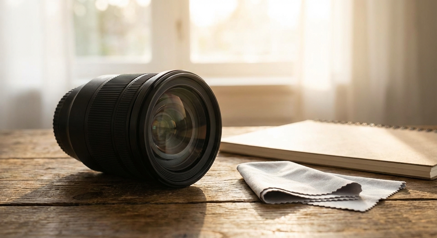 깨끗하게 관리된 카메라 렌즈