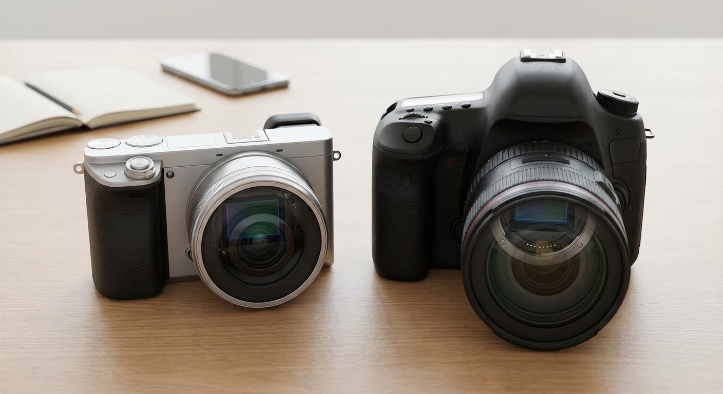 카메라 미러리스와 DSLR의 차이점은?