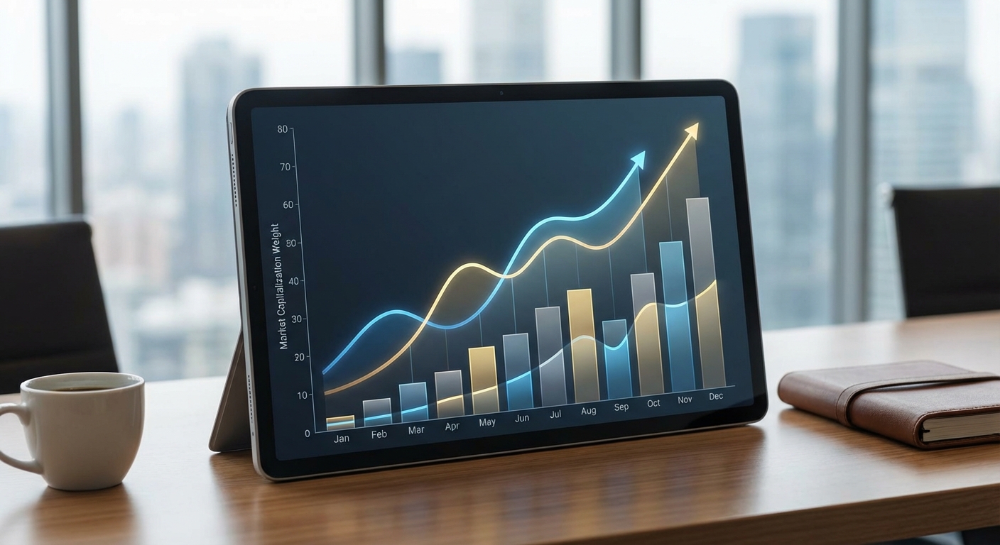 산업별 시가총액 비중 변화 예측 차트