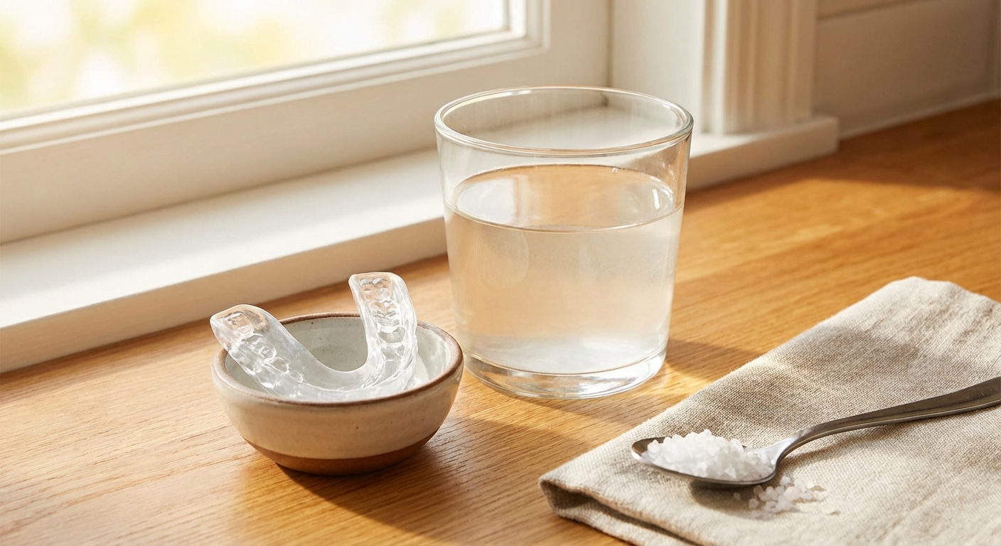 마우스가드와 소금물