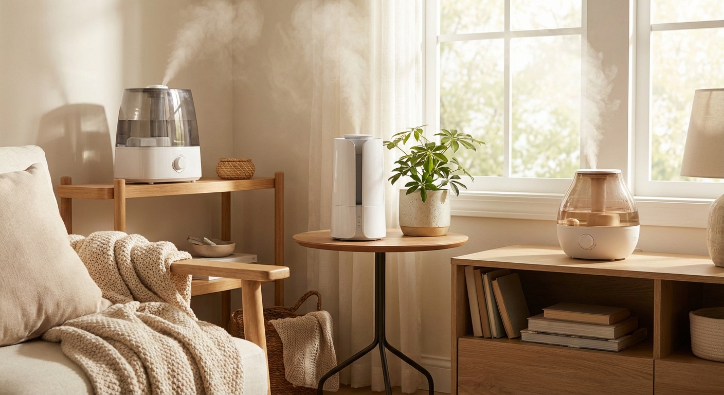 다양한 타입의 가습기들