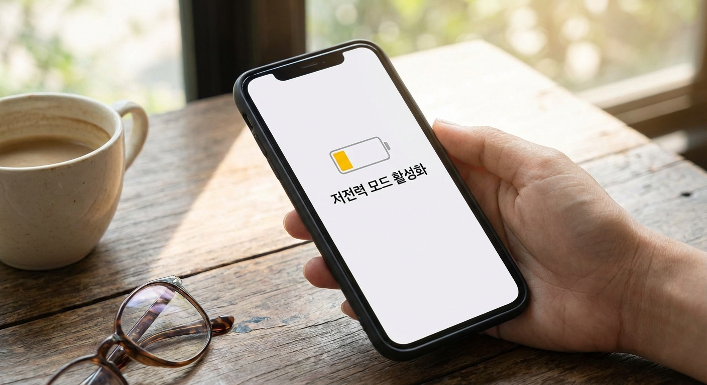 저전력 모드 활성화 화면