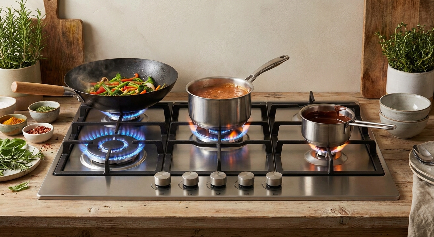 레시피에 '중불' 기준과 불조절 기준