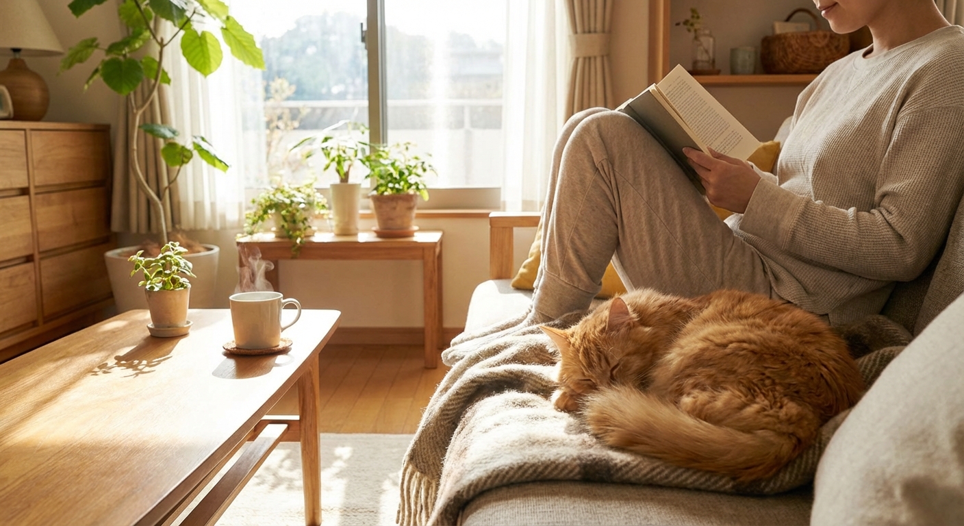 고양이와 함께하는 일상 풍경