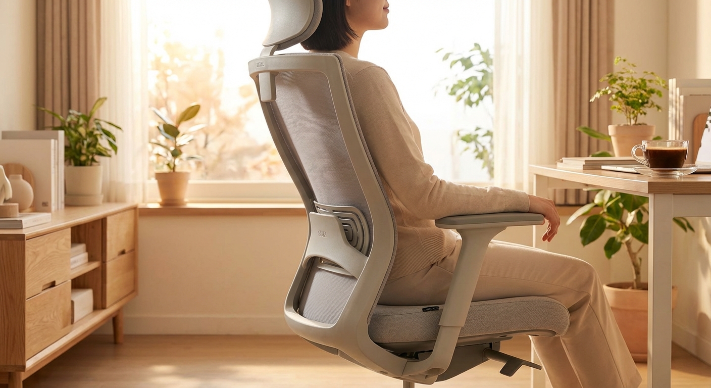 시디즈 의자의 S라인 등받이 구조