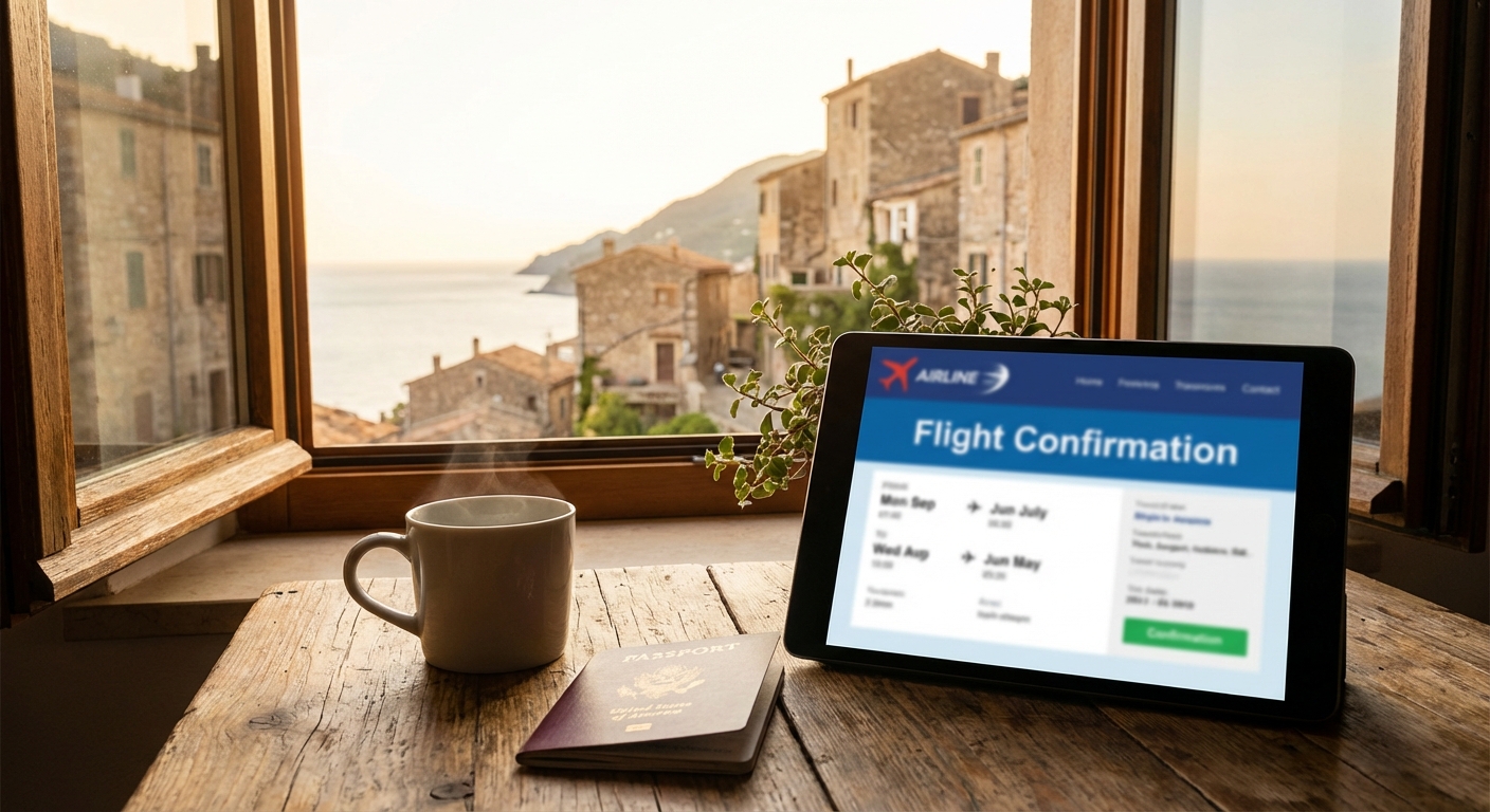 항공권 예약 확인서 예시