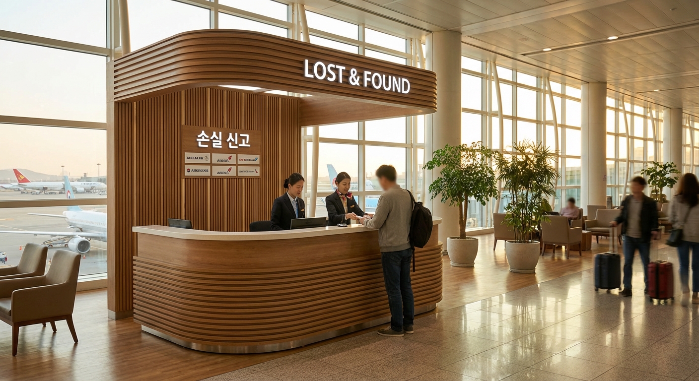 공항 내 항공사 손실 신고 카운터