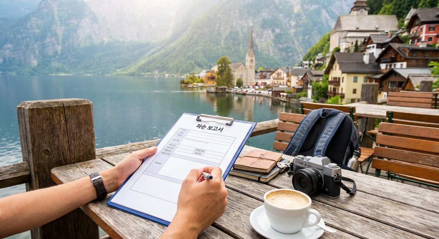 파손 보고서 작성 장면