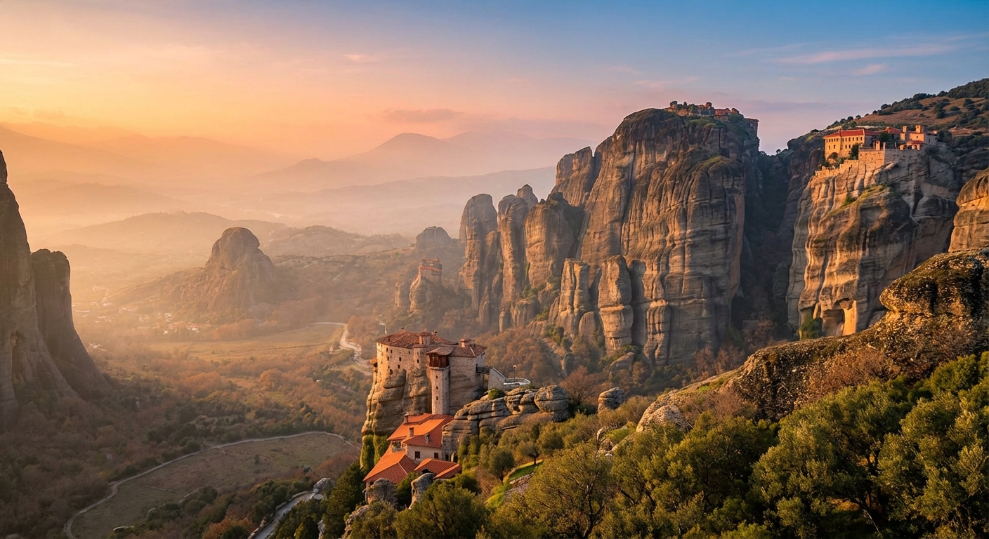 하늘 위에 지어진 기도의 공간, 아테네 메테오라 수도원 이야기