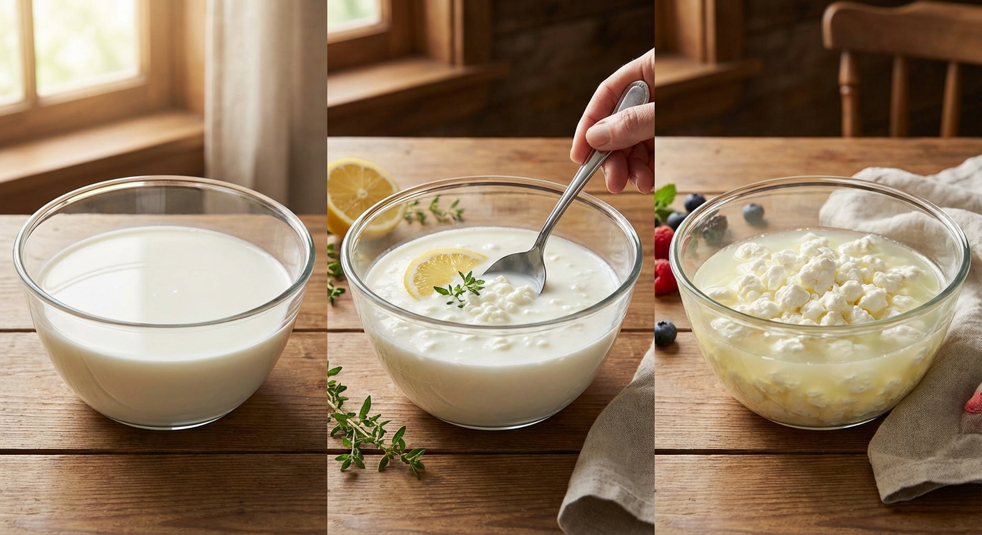 우유가 응고되는 과정