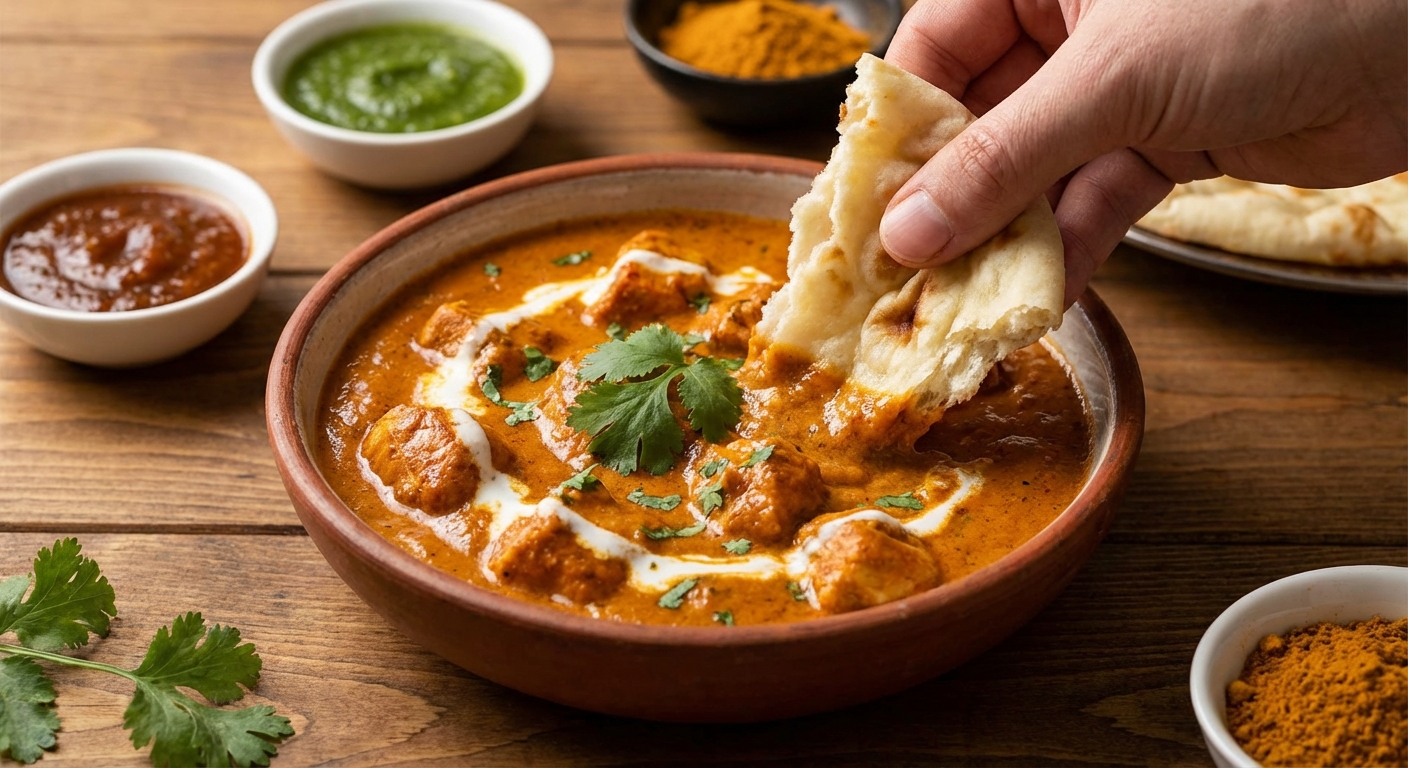 인도 커리 먹는 법: 난을 찢어 푹 찍어 먹는 진짜 인도식 식사법