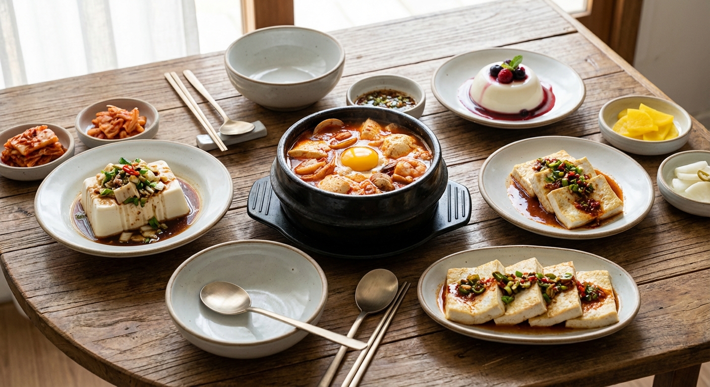 연두부를 활용한 다양한 요리들