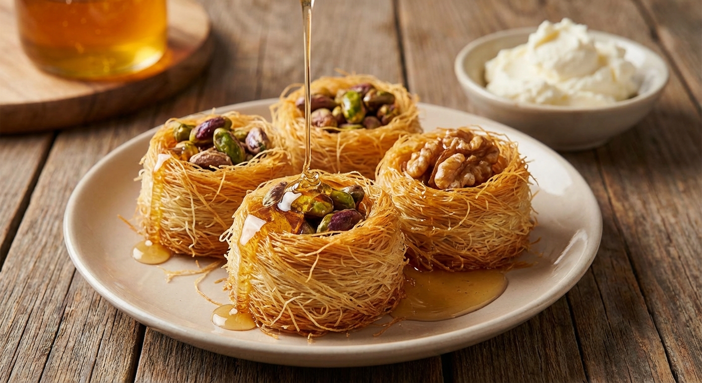 카다이프가 대체 무엇일까? – 중동의 신비로운 실 과자의 정체