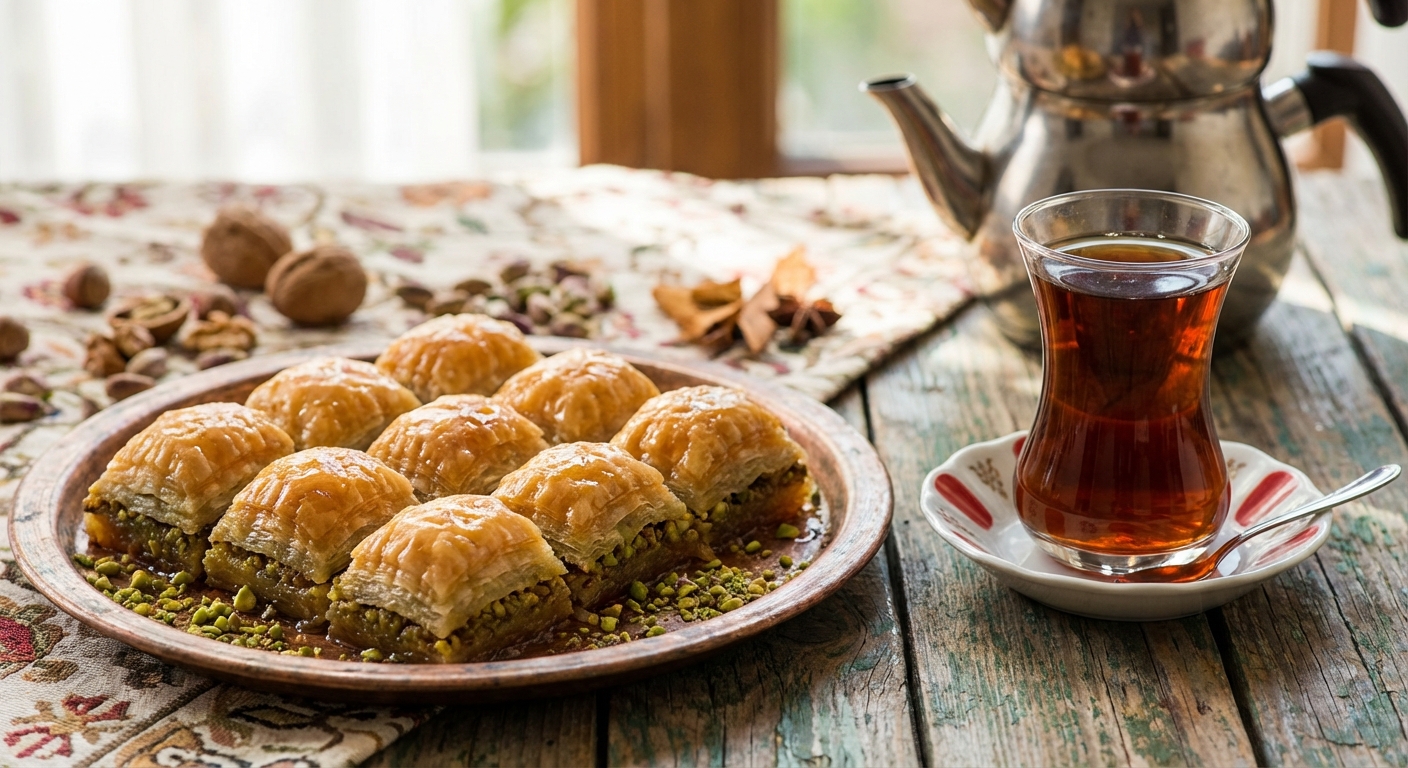 터키 디저트 바클라바, 꿀에 흠뻑 적신 달콤한 페이스트리의 세계